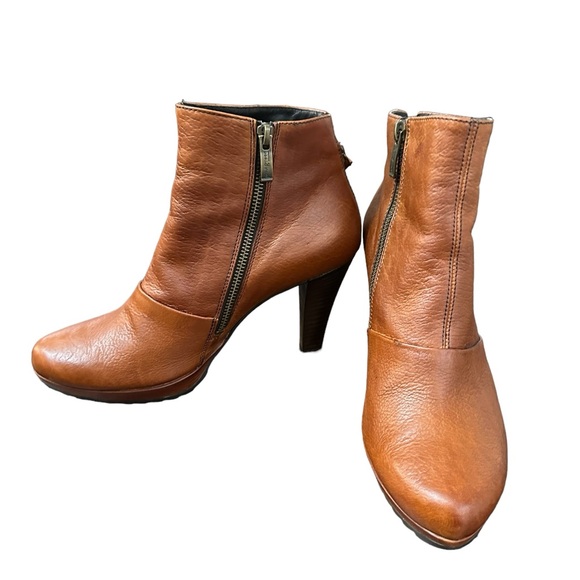 Paul Green Womens Leather Zip Up Ankle Boots Chestnut Brown Size 9 US / 6.5 UK - Picture 3 of 16